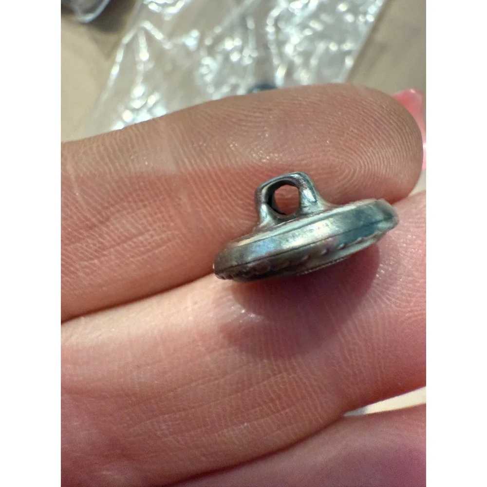 Antique Metal Shank Buttons Vintage Look Ornate Design Price is Per Button‎